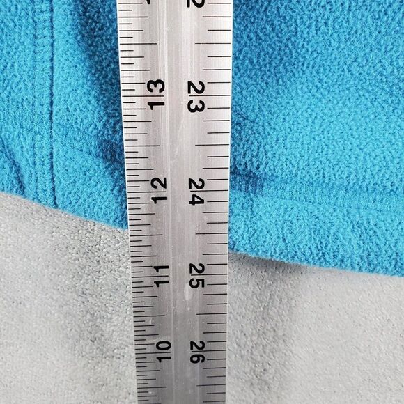 Lands End Vest Womens Medium Blue Fleece Full Zip - Picture 3 of 7